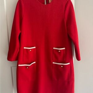 Tuckernuck Red Dress with White Accents